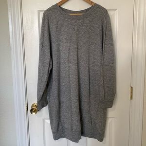 Gap - Pullover Sweatshirt Dress Heather Grey - L